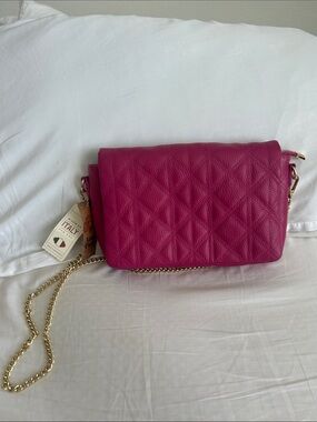 ANNA PAOLA BELISSIMO MADE IN ITALY LEATHER HANDBAG PURSE NWT